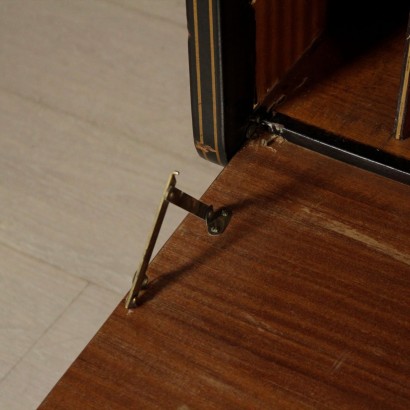 Schrank für Schallplatten Ebenholz furniertes Holz Italien 50er Jahre