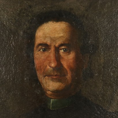 Portrait of Priest Oil on Canvas 1778