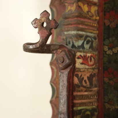 Side of Sicilian Cart Walnut Manufactured in Italy Mid 1800s