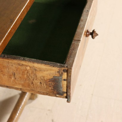 Walnut Table with Removable Top Vintage Italy 18th-20th Century