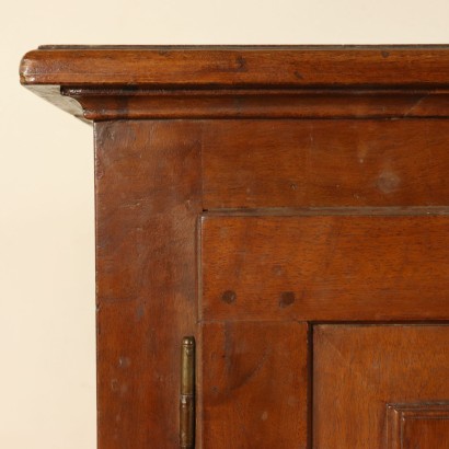 Large Walnut Cupboard Four Doors Italy First Half of 1800s