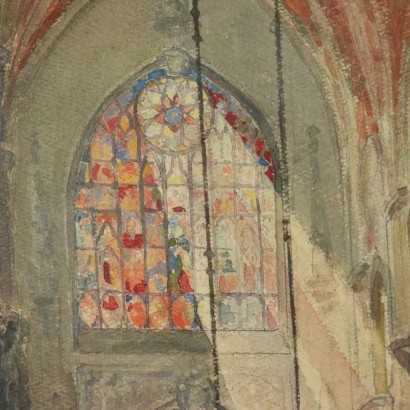 Pintura a la acuarela por Nan Borazzo (1905-?)