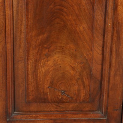 Corner Cabinet Two Doors Grained Walnut Italy First Half of 1800s