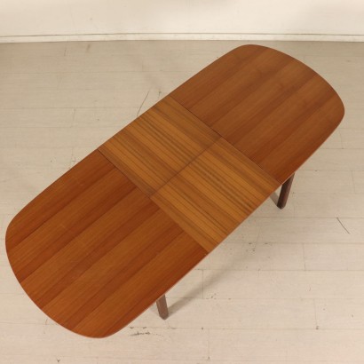 Table Teak Veneer Vintage Manufactured in Italy 1960s