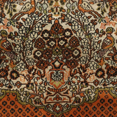 Srinagar Carpet India Cotton Wool Handmade Manufacture 1980s
