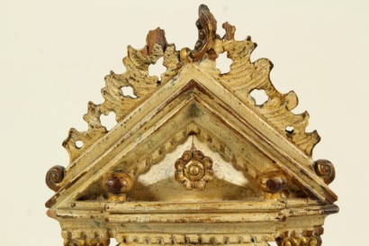 Porte-Montre de Poche Bois laqué et doré XVIIIeme siècle