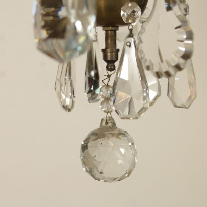 Maria Theresa Six Arm Glass Chandelier Italy Late 19th Century