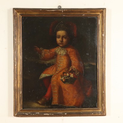 Portrait d'Enfant Huile sur toile Ecole de l'Italie du Nord Début '600