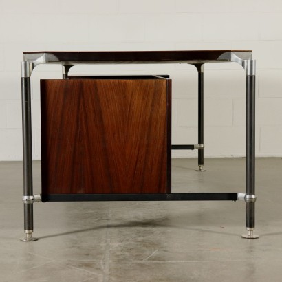 MIM Desk Designed by Ico Parisi Rosewood Vintage Italy 1960s