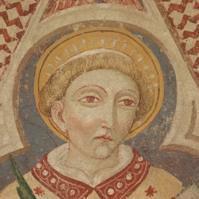Fausse Fresque avec la Figure de Saint XXeme siècle