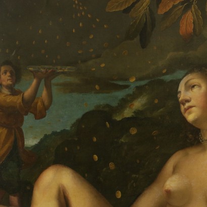 Mythological Scene Danae and the Shower of Gold 17th Century