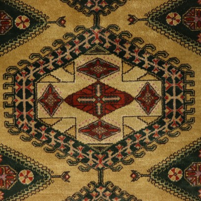 Tapis Samarkanda Coton Laine Inde Années 90-2000