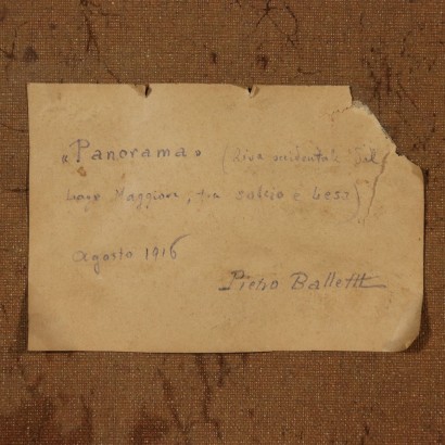 Paysage de Pietro Balletti Huile sur Toile 1916