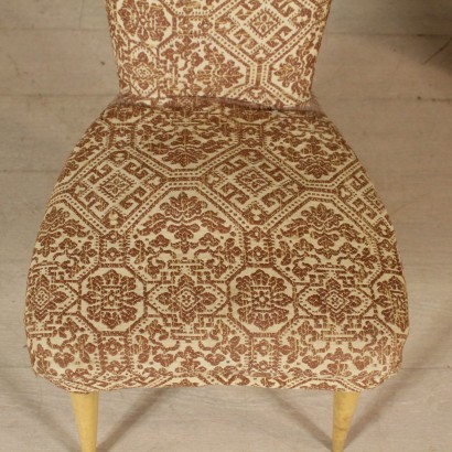 Pair of Armchairs Fabric Upholstery Vintage Italy 1950s