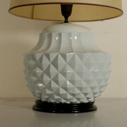 Table Lamp Glazed Ceramic Vintage Italy 1970s