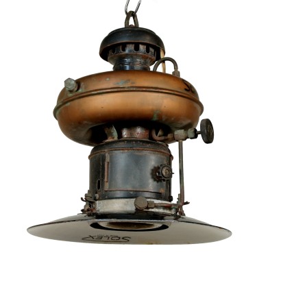 Kerosene Lamp Copper Italy 20th Century