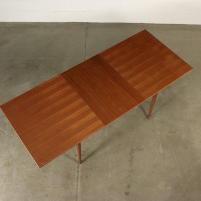 Table Veneered Wood Solid Teak Vintage Italy 1960s