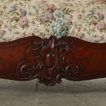 Louis Philippe Sofa Carved Mahogany Italy Mid 19th Century