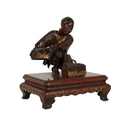 Bronze Figure Manufactured in Japan Late 1800s