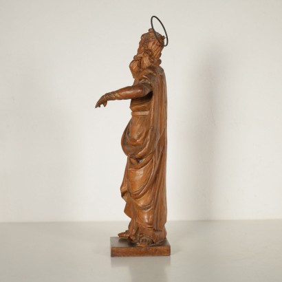 Sculpture représentant une Figure de Saint Pin Cembro Italie '700