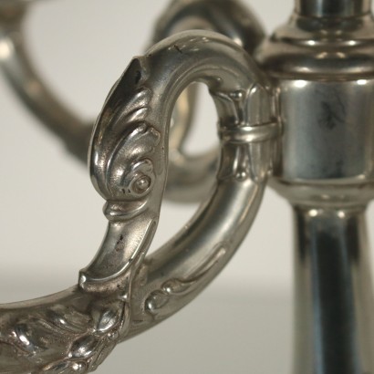 Silver Candlestick Manufactured in Italy Mid 1900s
