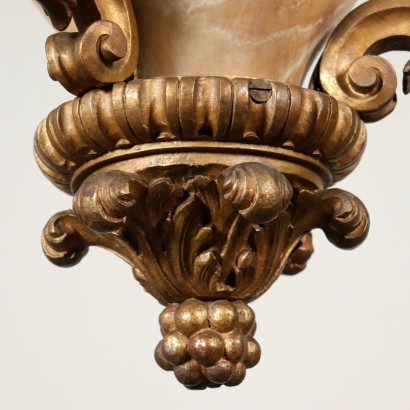 Geschnitzte Deckenlaterne Italien 19. Jahrhundert
