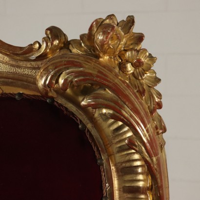 Großer Vergoldeter Thron Italien 19. Jahrhundert