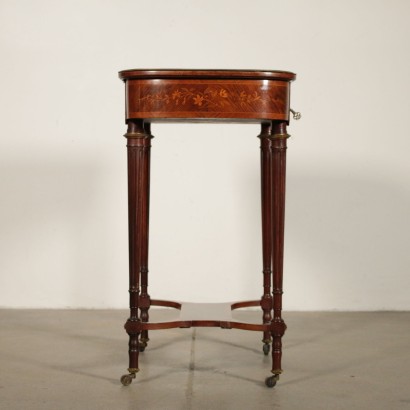 Maple and Rosewood Napoleon III Work Table France Late 19th Century