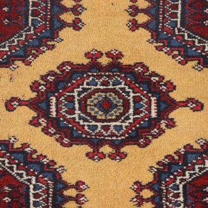 Handmade Bukhara Carpet Pakistan 1980s-1990s