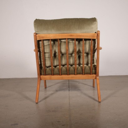 Armchair Nordic Style Velvet Upholstery Vintage Italy 1960s
