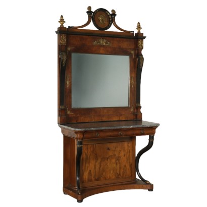 Impressive Console with Mirror Italy Second Quarter of 1800s