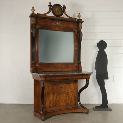 Impressive Console with Mirror Italy Second Quarter of 1800s
