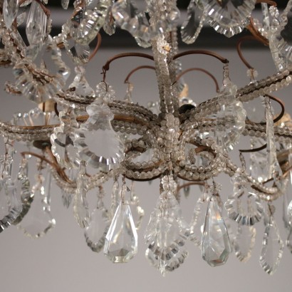 Marie Therese Chandelier Crystal Glass Italy Late 1800s