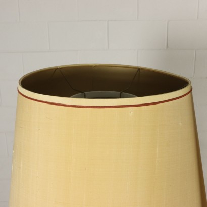 Paire de Lampe de Table Faux Porphyre Tissu Italie Moitié '900