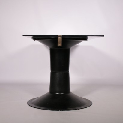 Table by Kukkapuro Metal Glass Vintage Finland 1960s