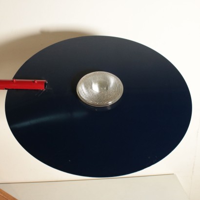 Lampe de Table Bois Métal Aluminium laqué Espagne Années 60-70