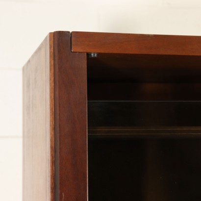 Walnut Veneered Bookcase by Carlo Scarpa for Bernini Italy 1970s-1980s