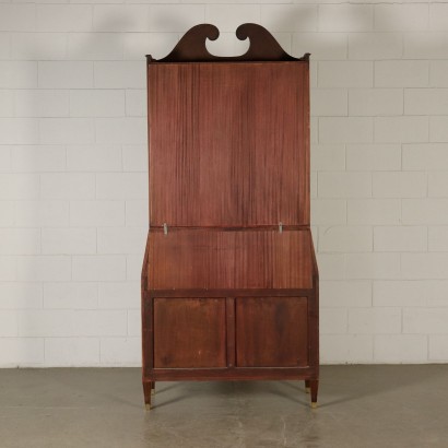 Rosewood Veneered Trumeau Cabinet Attributable to Paolo Buffa 1950s