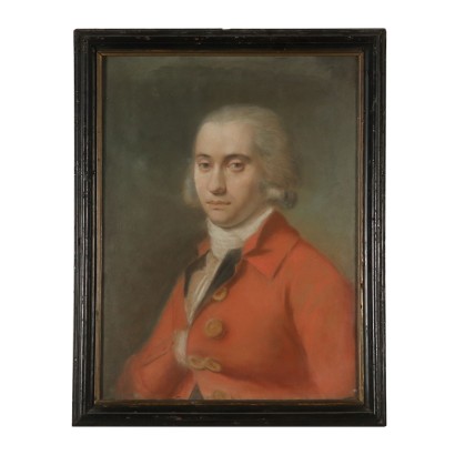 Portrait of Young Man Pastel on Paper Second Half of 1700s
