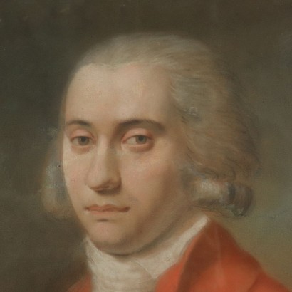 Portrait of Young Man Pastel on Paper Second Half of 1700s
