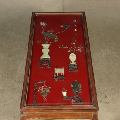 Mesa Velador con Panel Chinoiserie