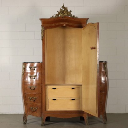 Wardrobe with Chest of Drawers Italy First Half of 1900s