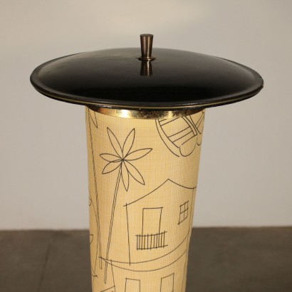 Floor Lamp with Coffee Table Vintage Italy 1950s