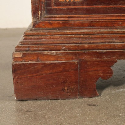 Storage Bench with Inlays Maple Walnut Italy 18th Century