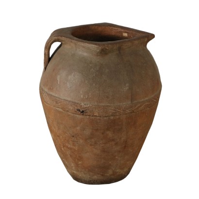 Terracotta Vase Manufactured in Italy 19th-20th Century