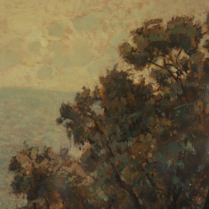Tuscan Olive Grove Painting by Gino Romiti 1945