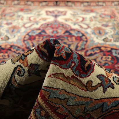 Wool and Cotton Kirman Laver Carpet Iran 1920s-1930s