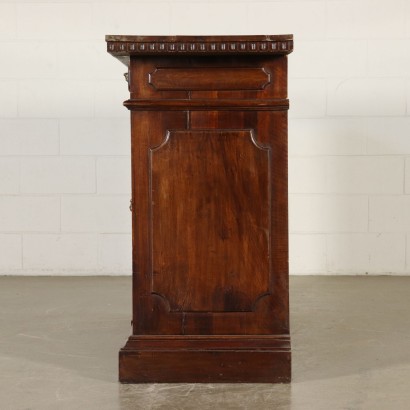 Revival Walnut Cupboard Italy First Half of 1900s