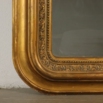Large Antique Carved Mirror Italy Mid 19th Century