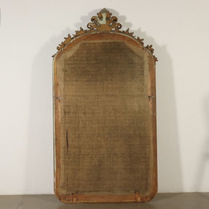 Großer Geschnitzter Spiegel Italien 19. Jahrhundert